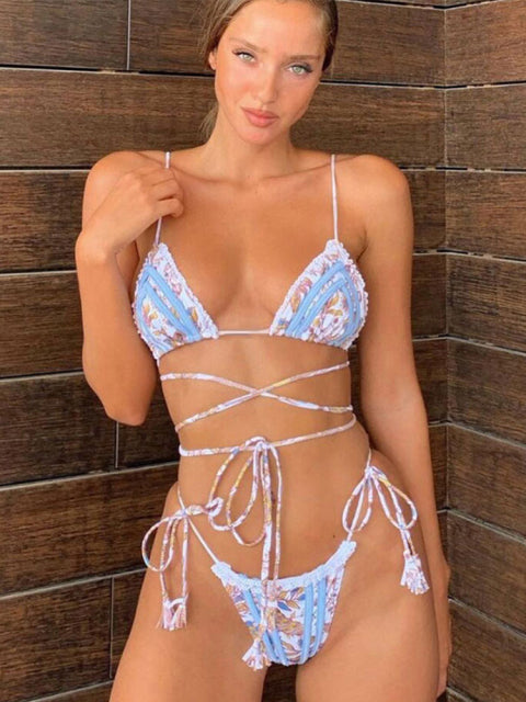 TRIANGLE DOUBLE SIDED BIKINI SET