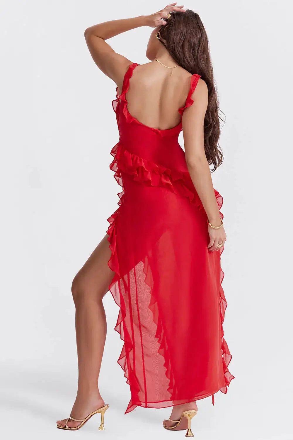 ARIANA RUFFLE DRESS