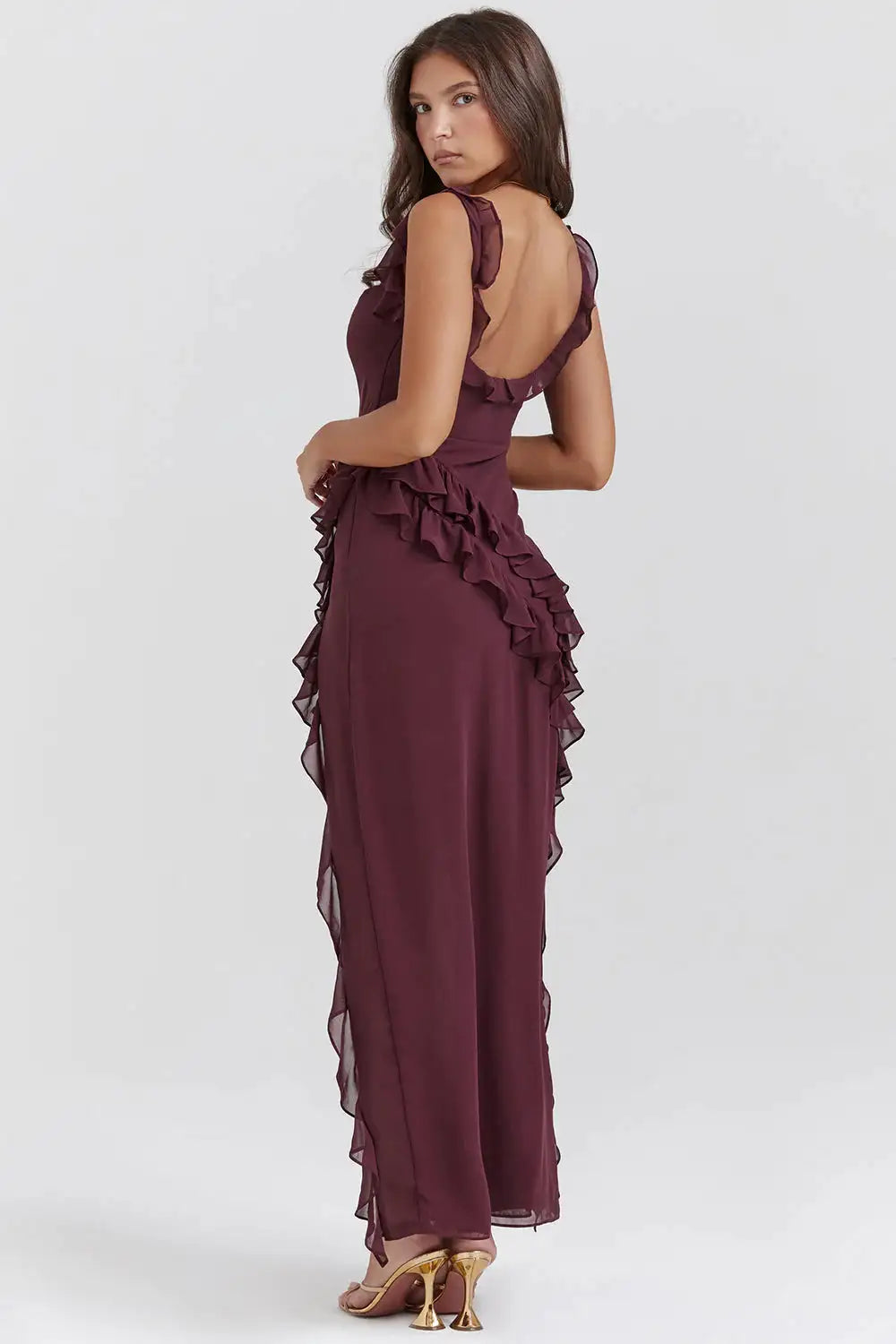 ARIANA RUFFLE DRESS